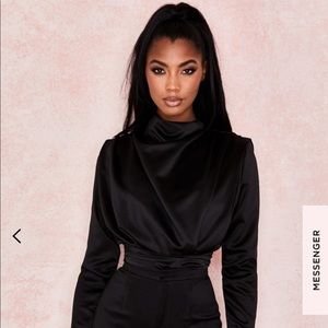 House of CB Giselle black bodysuit